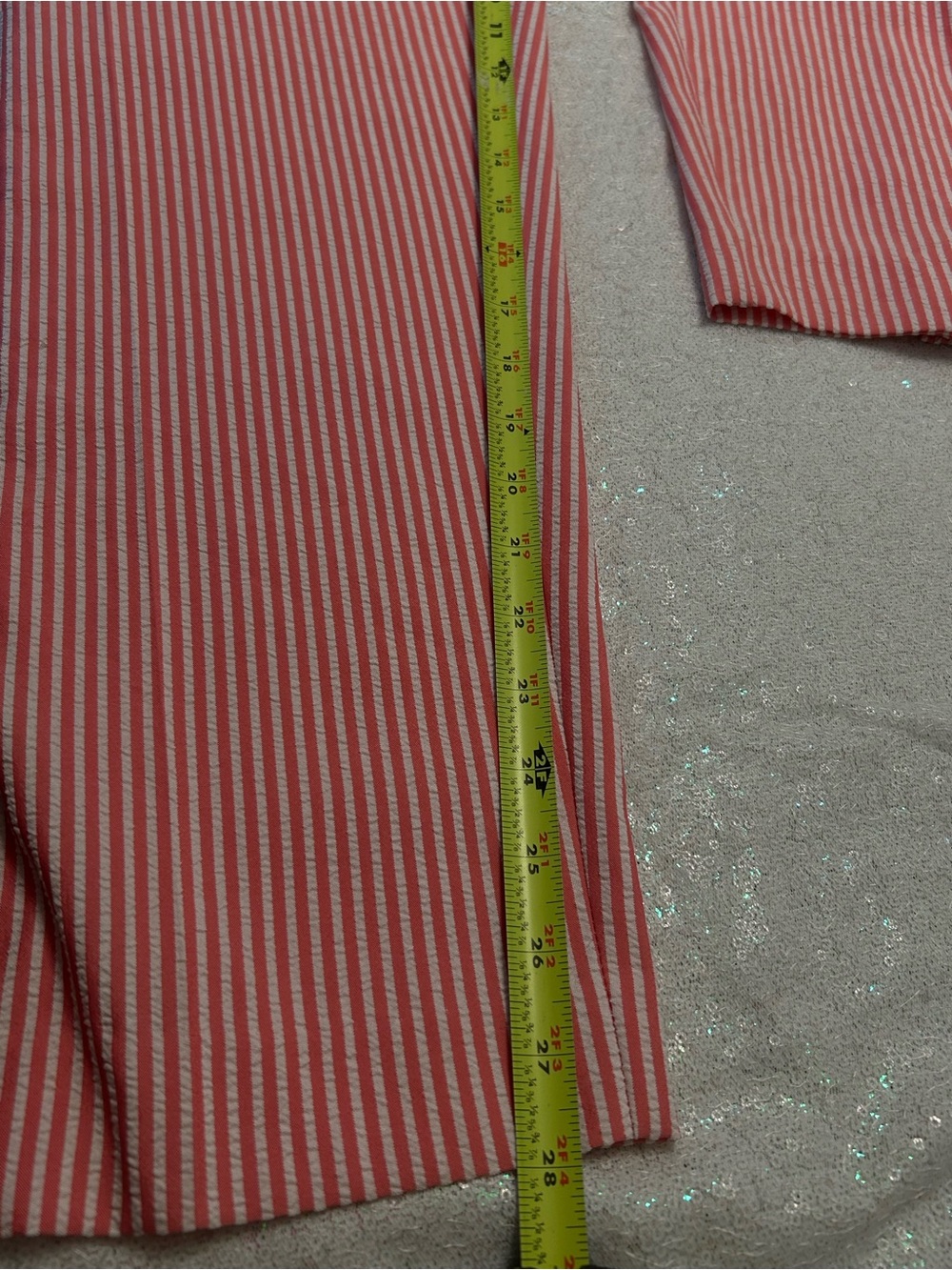 Alfred Dunner Women’s Red White Striped Pull-On Pants Size 18W Made in USA - Picture 10 of 11